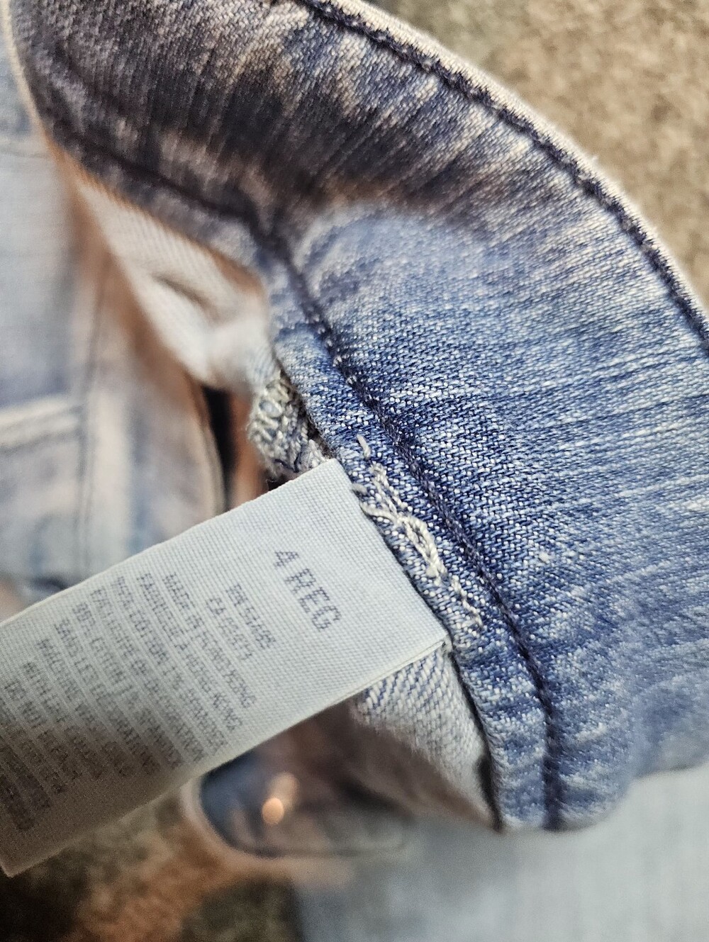 Y2k American Eagle Jean Capri Pants sz 4 - Picture 3 of 5